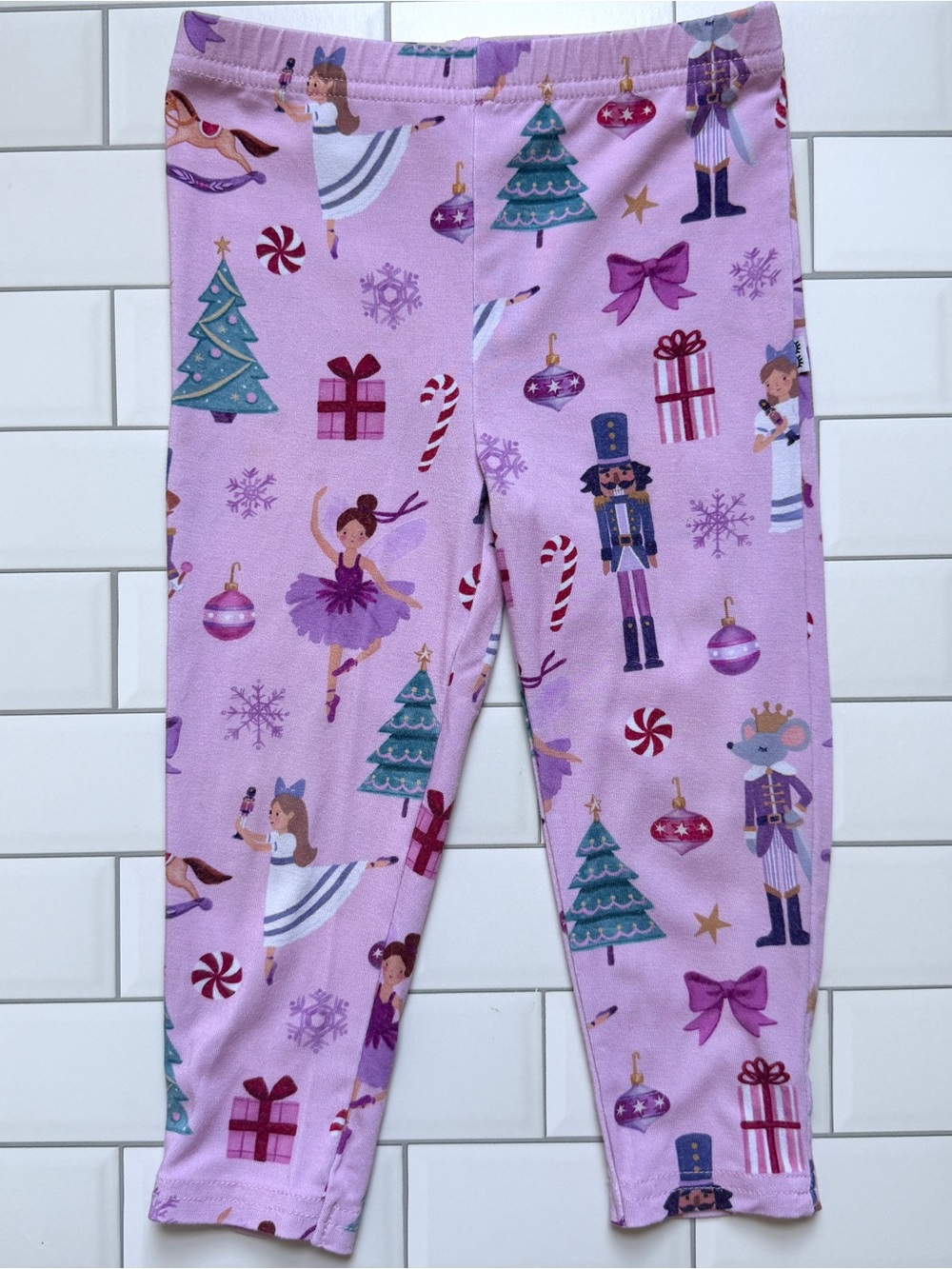 18-24M🎄 Little Sleepies Bamboo Nutcracker Ballet Pink Purple Leggings